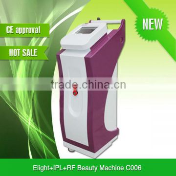 Powerful hair removal and vascular removal ipl+rf/elight machine with CE (manufacturer) C006