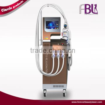 2016 Multifunctional SHR IPL nd Yag Laser Microneedle Fractional RF hair removal scar removal tattoo removal machine