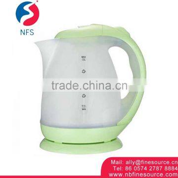 1.8L Potobelo Plastic Eletric Whistling Tea Water Electric Kettle