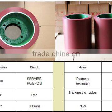 epdm rice huller rubber roller machine 12 inch spare parts