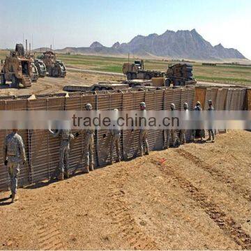 Seabees fill hesco barrier wall/ Welded Hesco Gabion/Security Bastion