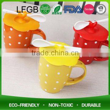 Promotion Gifts Cute Animal Shaped Silicone Coffee Cup Lid drinking cup lids