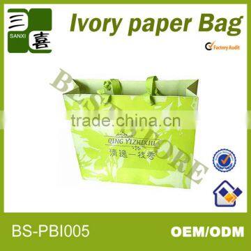 Packaging handle art paper bag by paper bag supplier