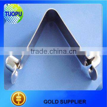 TUOPU metal wholesale 65Mn white nickel spring clip,high elasticity spring clip for 10-100mm pipe