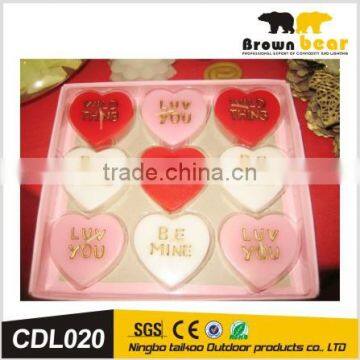 love led wax gift light candle for promotion