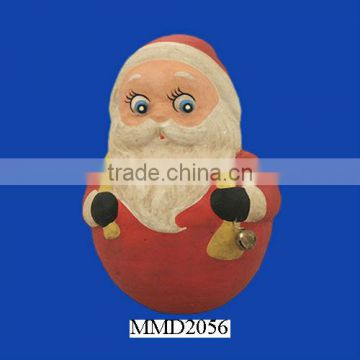 Vintage Retro Santa Claus Poly Figure for Christmas Decoration