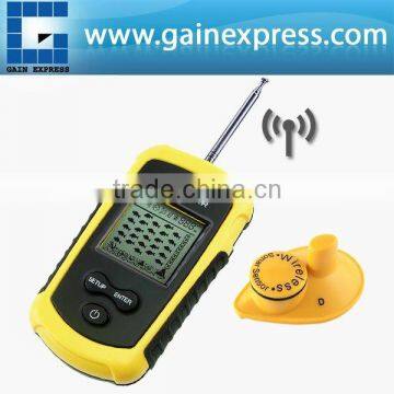 Dot Matrix Wireless Sonar Sensor LUCKY Fish Finder Alarm Transducer & Audible Fish Alarm Depth Sounder 40m (131ft)