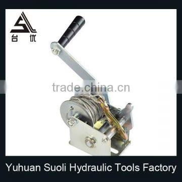 3000LBS Small Powder Coated Black Manual Boat Hand Brake Winch photo-3