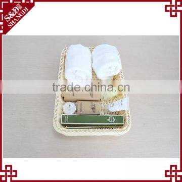 High Quality Plastic Rattan Rectangle Shape Widely Use Food Basket Suit photo-5