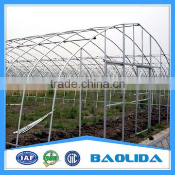 Prefabricated Steel Frame Green house With Plastic Covering