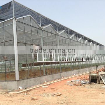 Galvanized Steel Structure Blackout Glass greenhouse