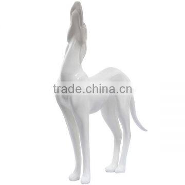 2015 New display realistic display fiberglass wholesalers dog mannequin