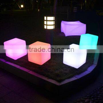 led light cube chair with remote controller