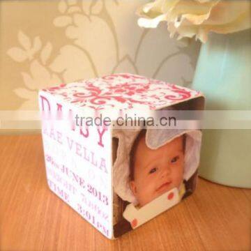 UV Printing on Wood Cube