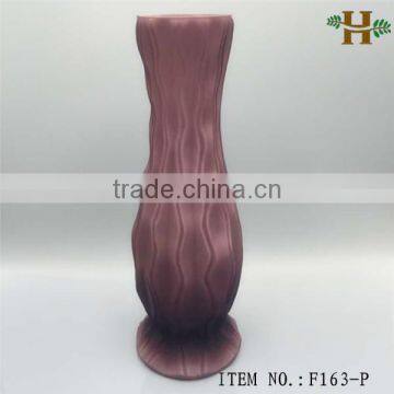 wedding decoration tall purple glass vase cheap