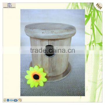 Unfinished Eco Dome Carved Bird Nest House Cages photo-6