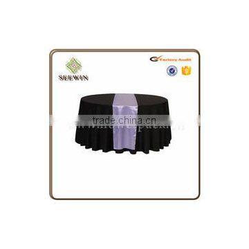 Popular Soft Quilt Satin Table Runner for Wedding Decoration photo-3