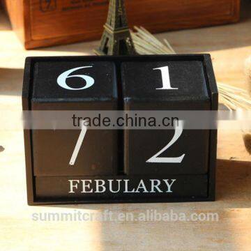 Yearly Table Calendar Wooden Islamic Calendar 2017 photo-5