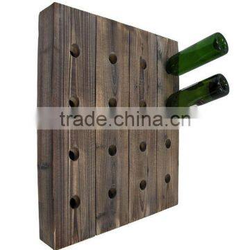 Wall Mounted Wooden Wine Holder/durable quality wine rack/solid wooden wine rack