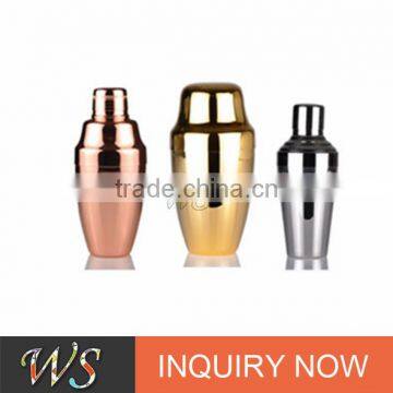 2017 famous high quality and popular copper cocktail shaker set