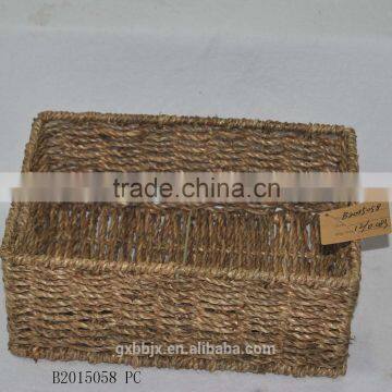 Cube Basket Made With Woven Water Hyacinth