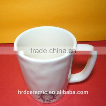 Elegant Design Durable Round 450ml Ceramic Beautiful Coffee Cups