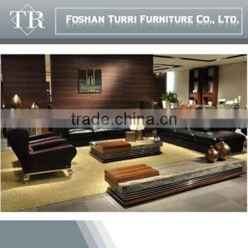 Contemporary Solid Wood Leather Leisure Arm Chair photo-3