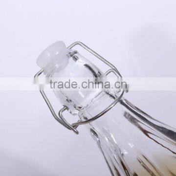 500ml 1000ml Clear Glass Juice Bottle With Airtight Swing Top photo-4