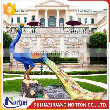 Used for garden decor resin peacock sculpture for sale NTRS-090LI