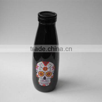 Black Drink Halloween Decoration Glass Ejuice Bottle With Tube photo-2
