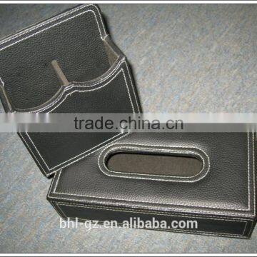 Black Leather & Rectangle Tissue Box Manufacturer From China photo-5