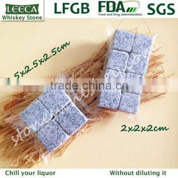Light Grey 4 Pcs/set Granite Whiskey Ice Cube Stones photo-2