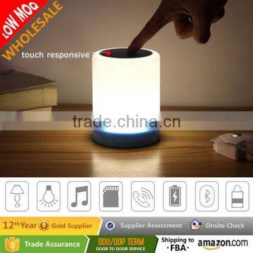 Multi-function New Gift Outdoor Bluetooth Speaker With Touch Sensor LED Table Lamp