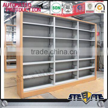 MDF Material Library Book Rack /exhibition Book Shelf Storage Rack on Sale photo-2