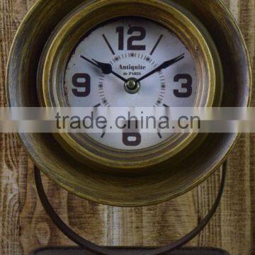 COOPER METAL VASE SHAPE TABLE TOP CLOCK