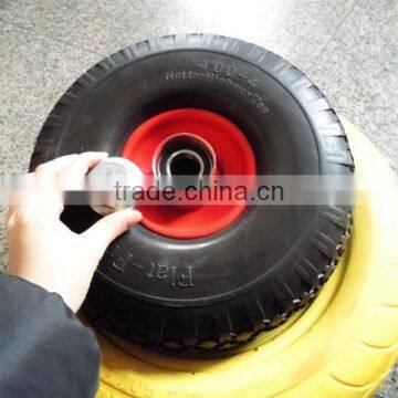 Flat Free Tire 4.00-4/pu Wheel photo-3