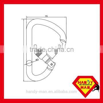 2450SG CE EN362 Steel Scaffolding Screw Gate Safety Carabiner photo-2