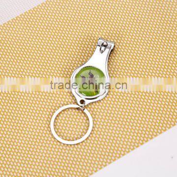 Foldable Cheap Good Quality Opener Key Ring Stainless Steel Metal Nail Clipper photo-3