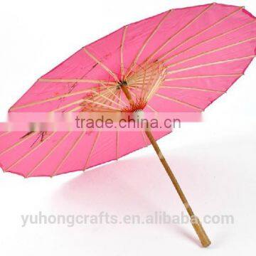 Chinese Style Silk Parasol With Flower Painting photo-3