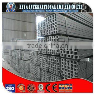 GB and JIS standard hot rolled galvanized channel steel