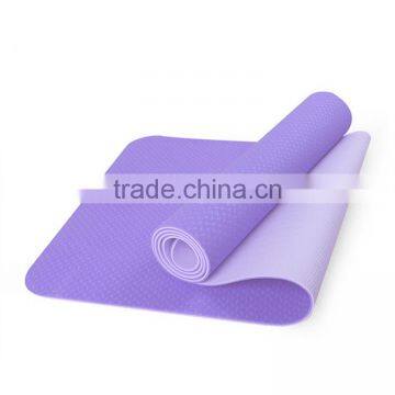 Wholesale ECO Double Color Double Layer Anti-slip TPE Yoga Mat For Fitness photo-4