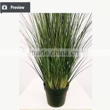 Artificial Grass Synthetic Onion Grass With Cattails Spray Fake Grass in Pot photo-4