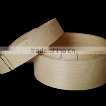 7" round bamboo steamer sets