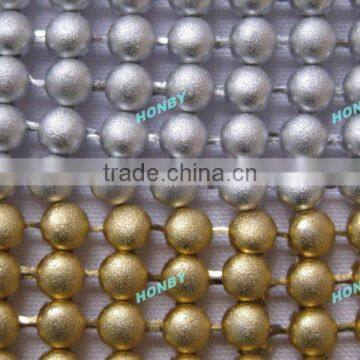 Round matted metallic fabric