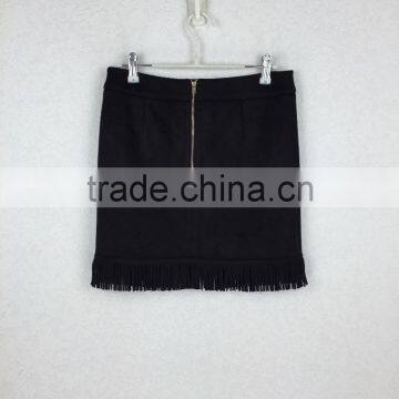 Original Design Latest Tassel Trim Mini Skirt Sexy Lady Fashion Skirt photo-4