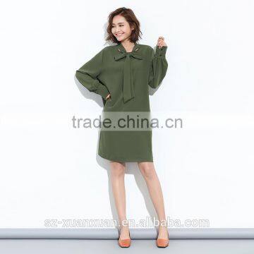 2017 New Design Ladies Red Chiffon Long Dress for Women photo-5