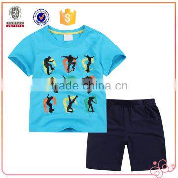 China Supplier OEM Service Two Piece Printed Child Clothes Set photo-2