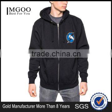 Oem New Design Logo Printed Hoodies Custom Fleece Lined Hoody Cotton Blends Fleece Hoodie With Ribbing Cuffs and Waistband