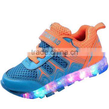 kids LED lights sports shoes with USB charges