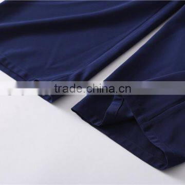 Working Women Sleeveless White Blue Size Cut Jumpsuit With Back Zipper